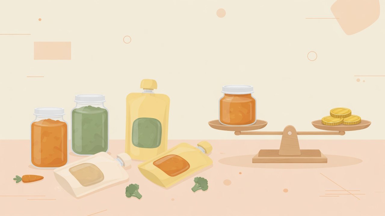 1回分80gの離乳食を1gあたりに割り戻すイラスト