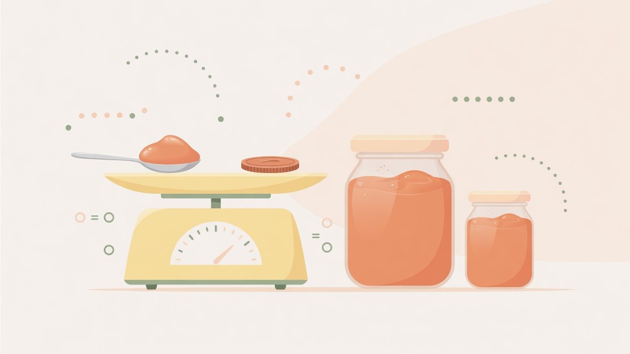 主食・粉末・おやつの3つの枠に分けたイラスト