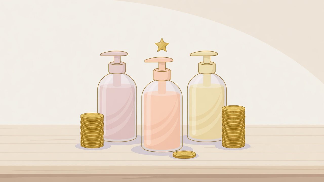 1本と箱入りのまとめ買いを置き場所で比べるイラスト