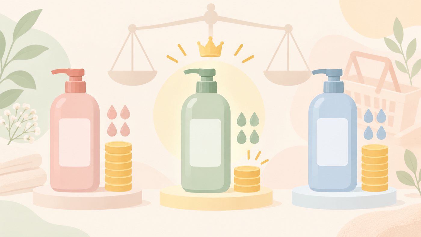 単品とまとめ買いで置き場所が変わることを示すイラスト