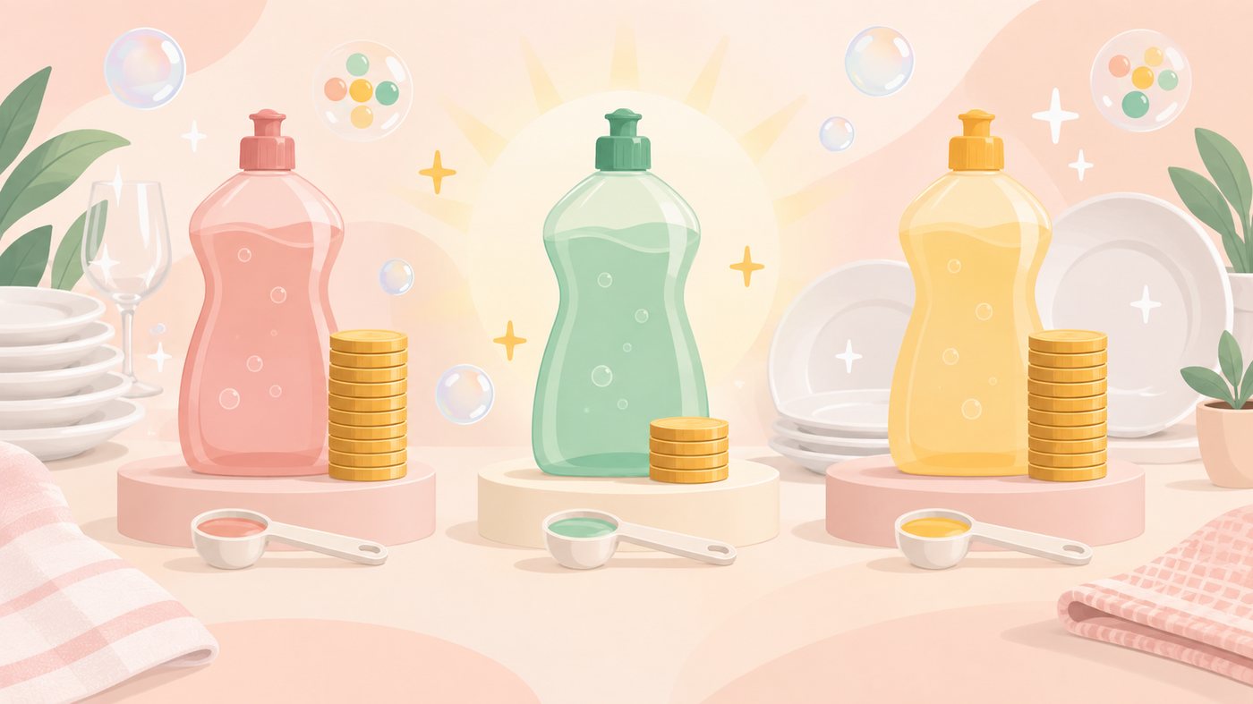 戸棚に収まる量と物置に置く量を分けて考えるイラスト