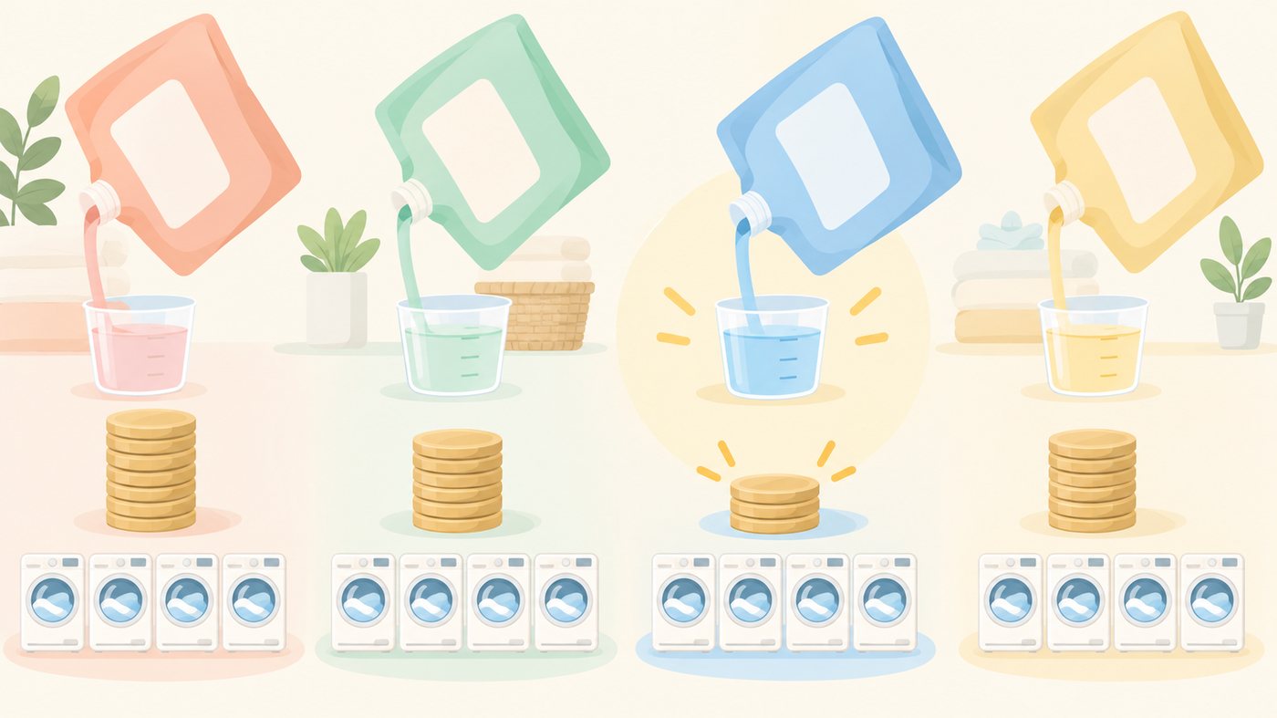 洗面所に並ぶ泡ハンドソープのつめかえ用のイラスト