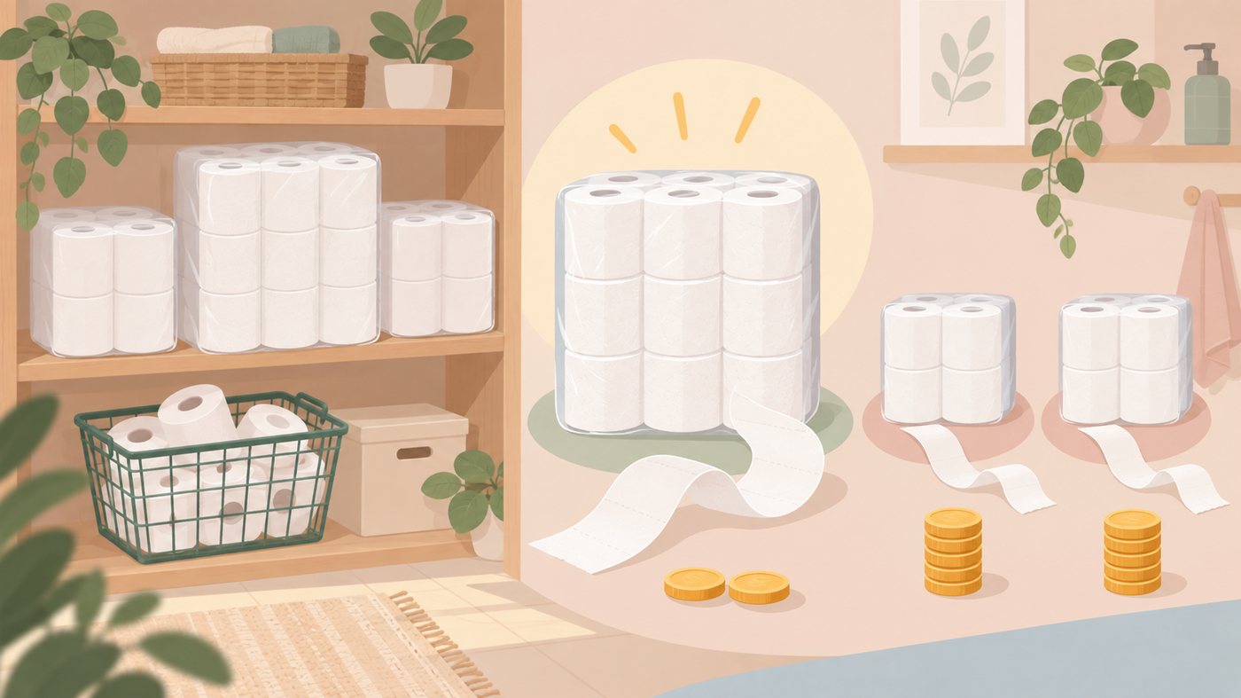 詰替パックを1mLあたりの単価で比べるイラスト