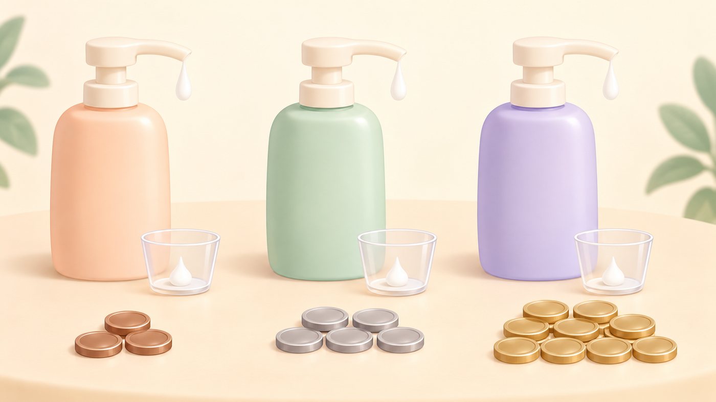 本数ごとに箱を並べて飲み切る量を考えるイラスト