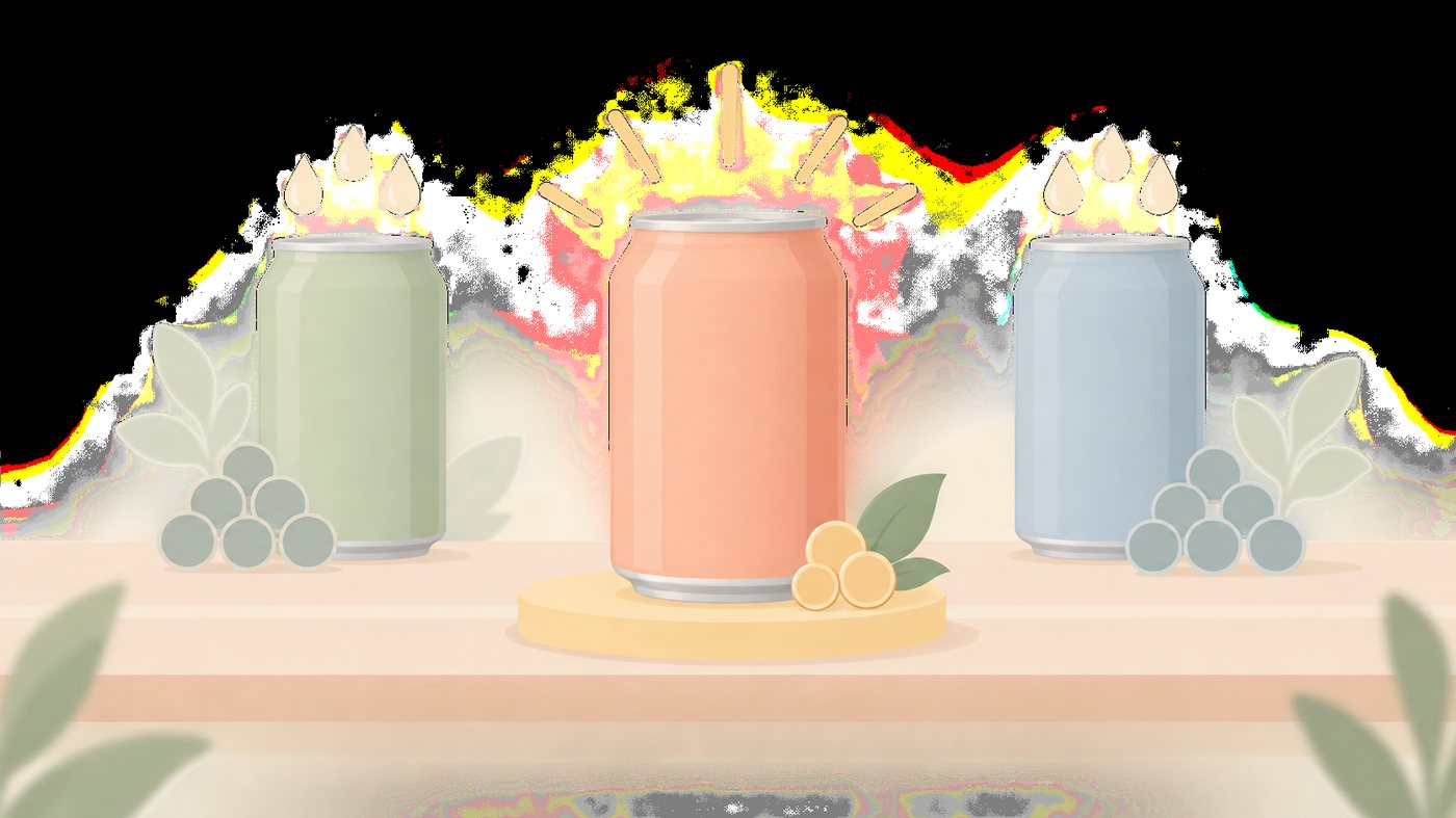 60本・80本・90本の190g缶ジュースを分けるイラスト