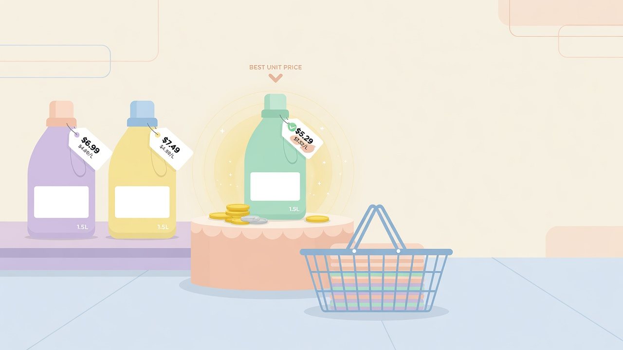 メーカーごとの洗濯洗剤の入数を比べる図