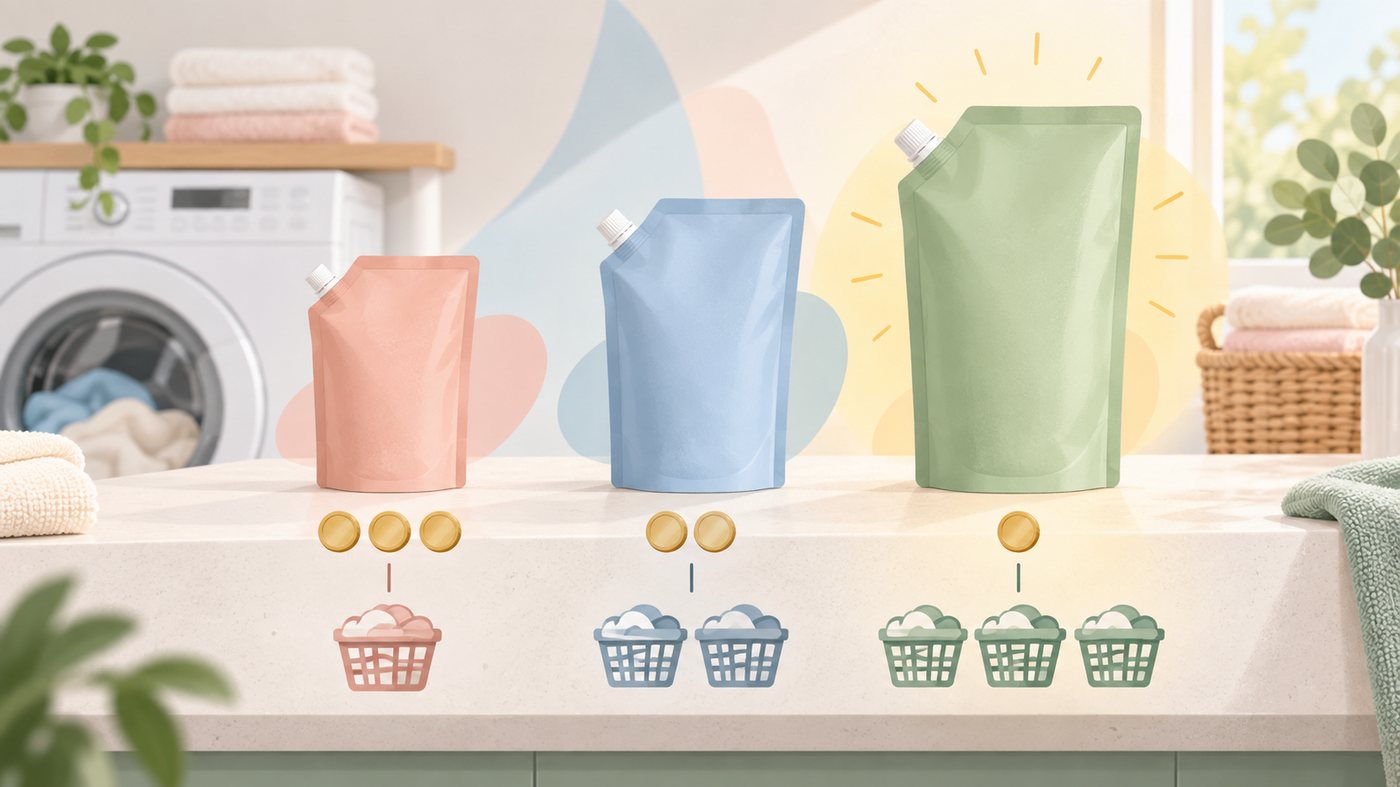 詰め替え洗濯洗剤の入数