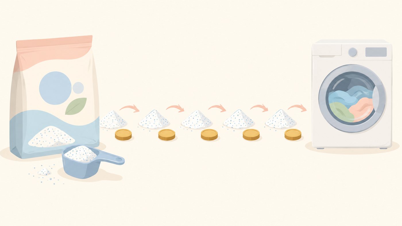 買い足し量の3段階を比べるイラスト