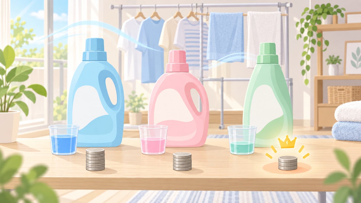 香り付き液体洗濯洗剤の詰め替えパック