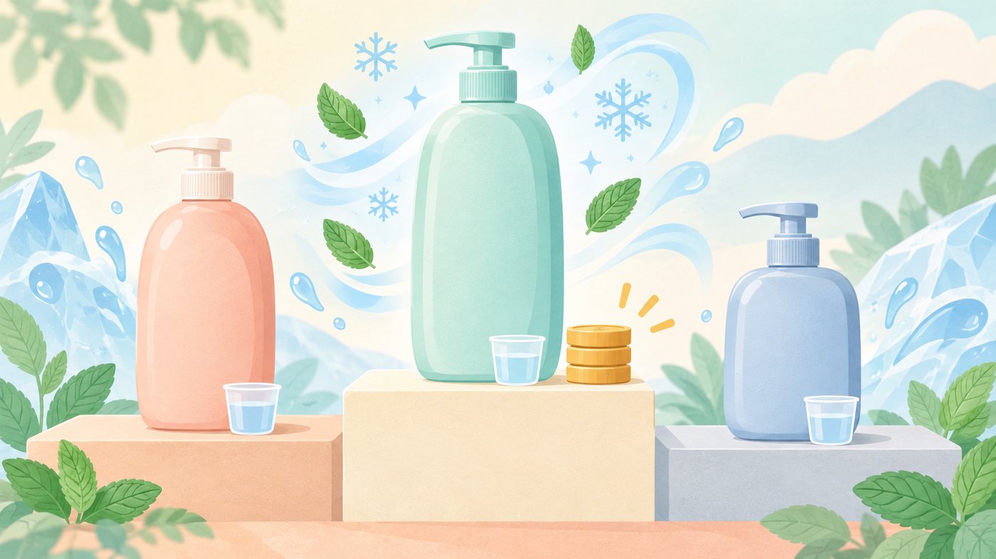 洗濯洗剤の容量と入数を確認するイメージ