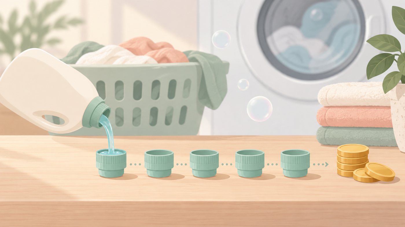 袋の容量と入数から1gあたりを割り出すイラスト