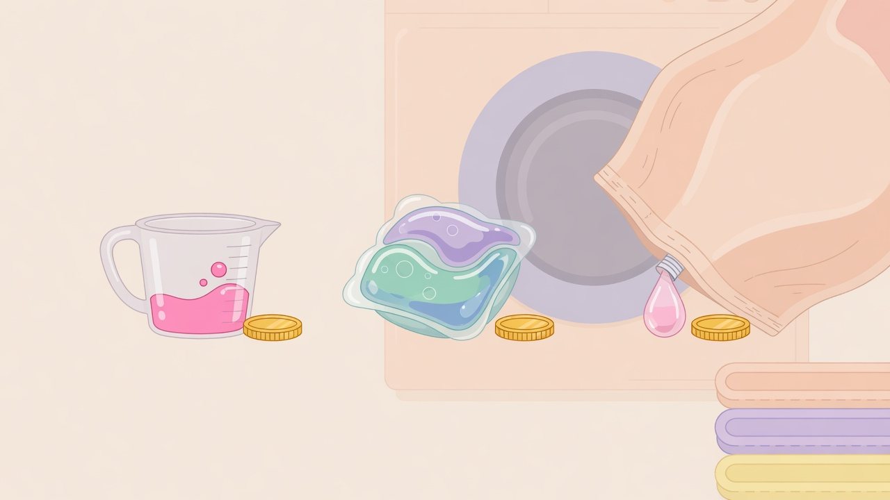 詰め替え用の袋を1gあたりの単価で見比べるイラスト