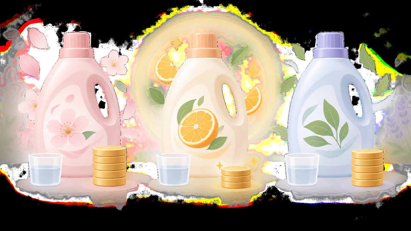 香り付き洗濯洗剤の詰め替えパック
