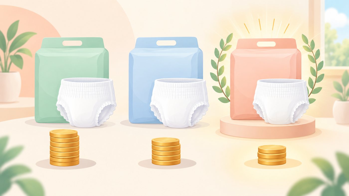 同じサイズの販売数違いを分けるイラスト