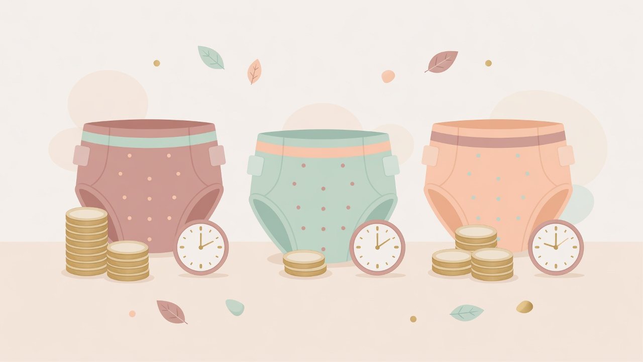 袋数と1袋の枚数から1枚あたりを計算するイラスト