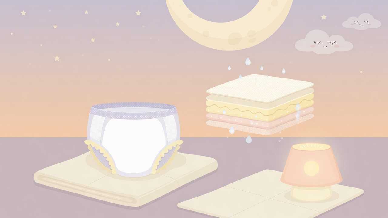 夜用パンツの合計枚数を確認するイメージ