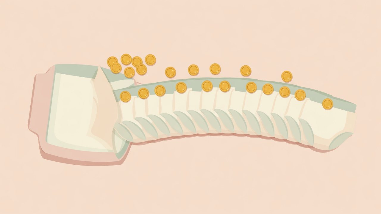大人用のパンツタイプおむつをサイズ文字ごとに並べたイラスト