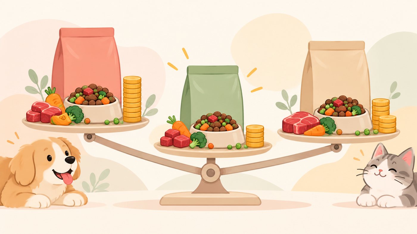 1Lペットボトルの単価を比べるイラスト