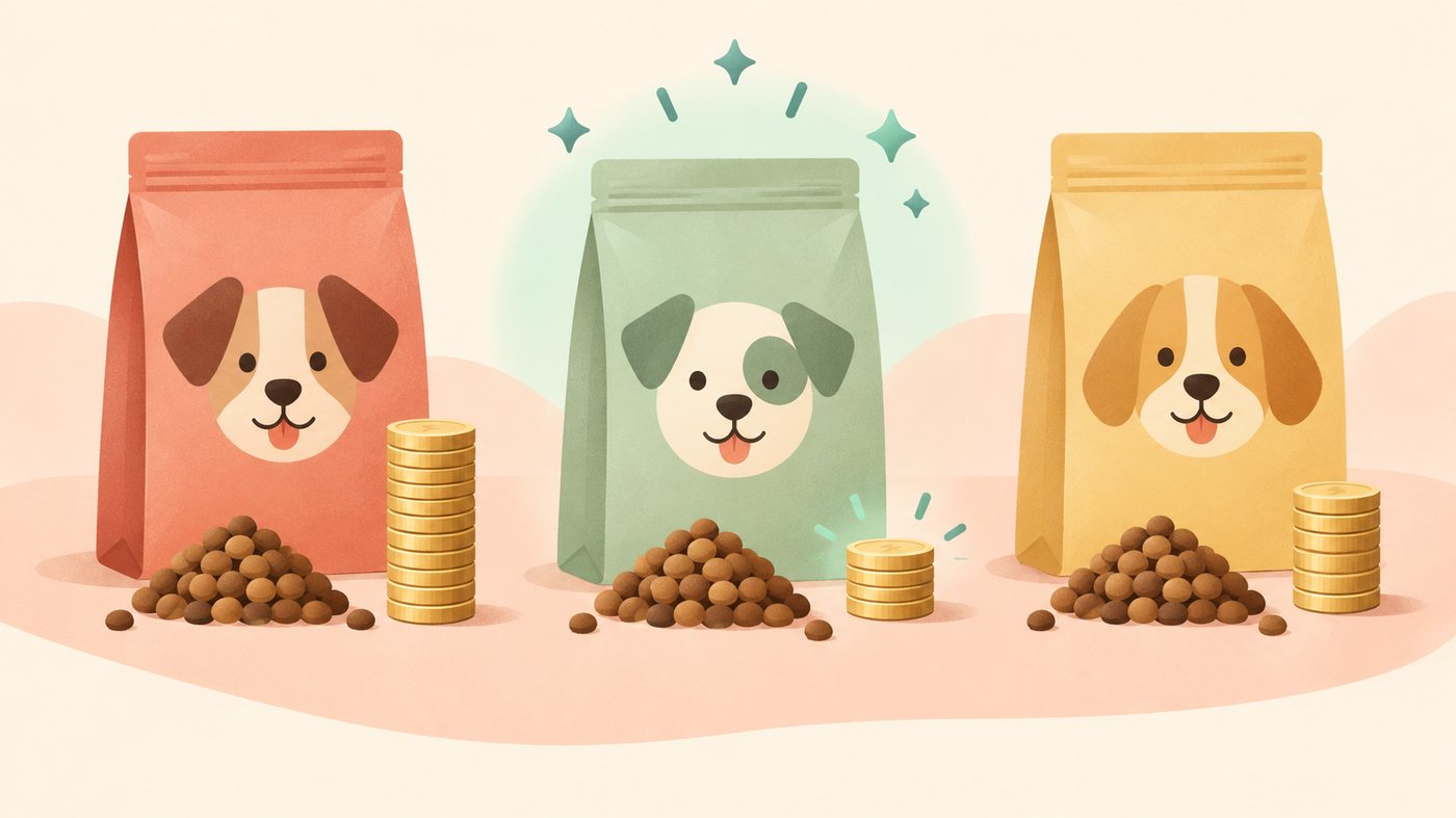 大袋・箱入りウェット・小分けパウチの置き場所を比べるイラスト