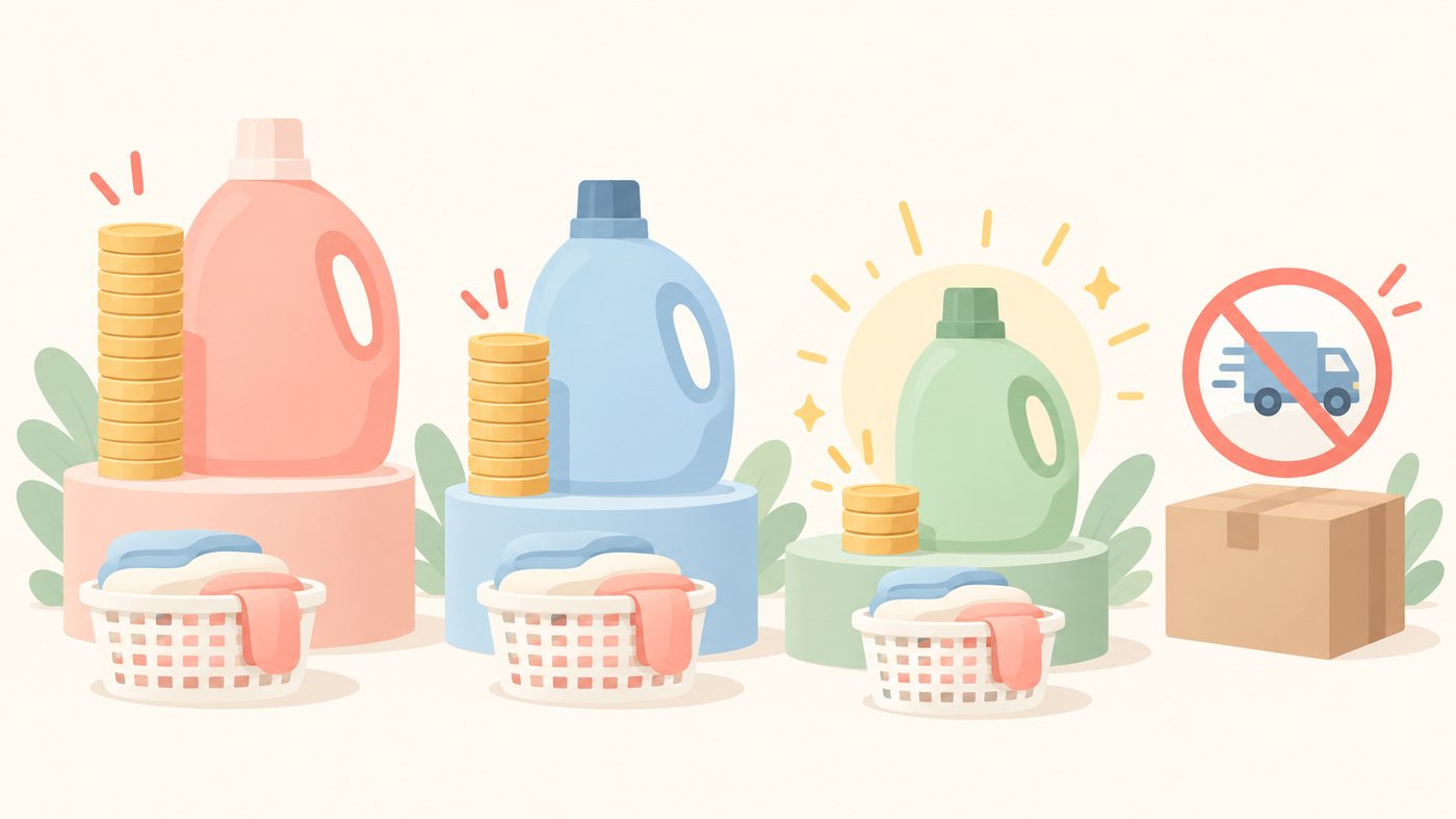入数ごとに箱の大きさが変わるイラスト