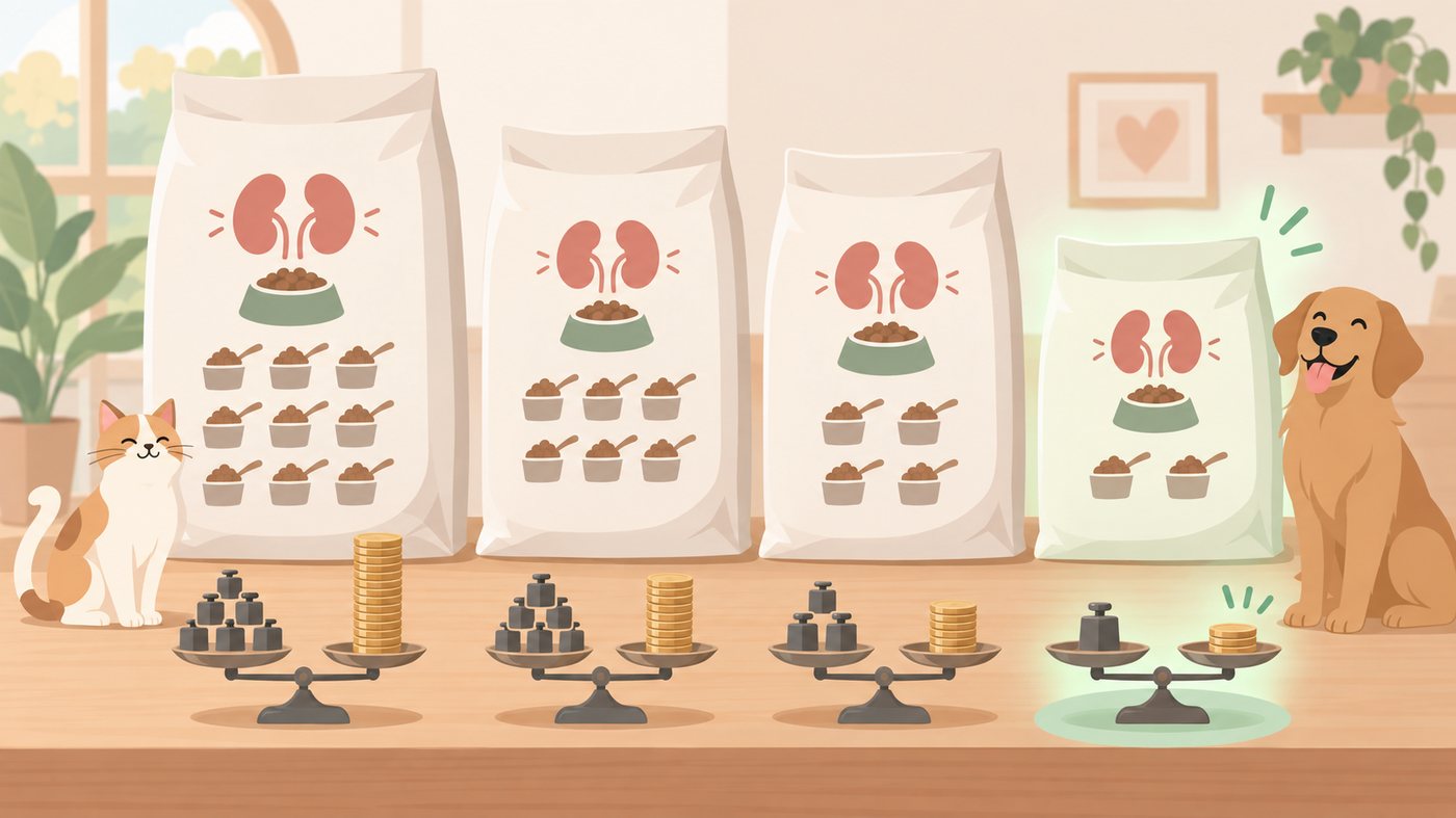 主食とウェットとおやつの役割を分けたイラスト