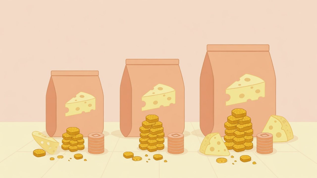 入数と内容量から1gあたりを出すイラスト