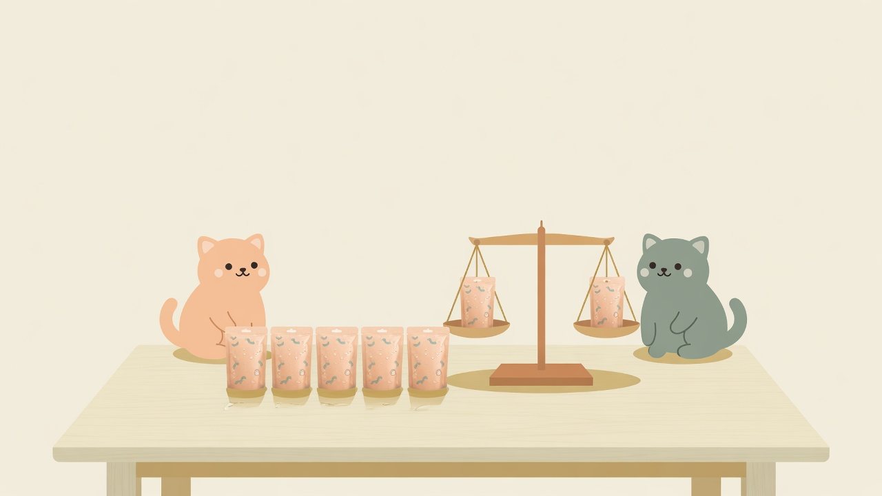入数の違うセットを3つに分けたイラスト