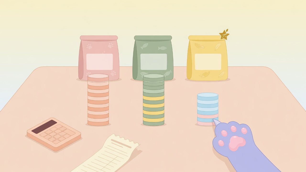 猫用の本数帯と犬用で枠を分けたイラスト