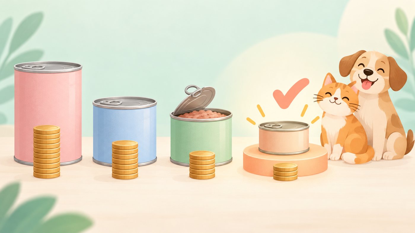 缶の大きさごとに分けて並べるイラスト