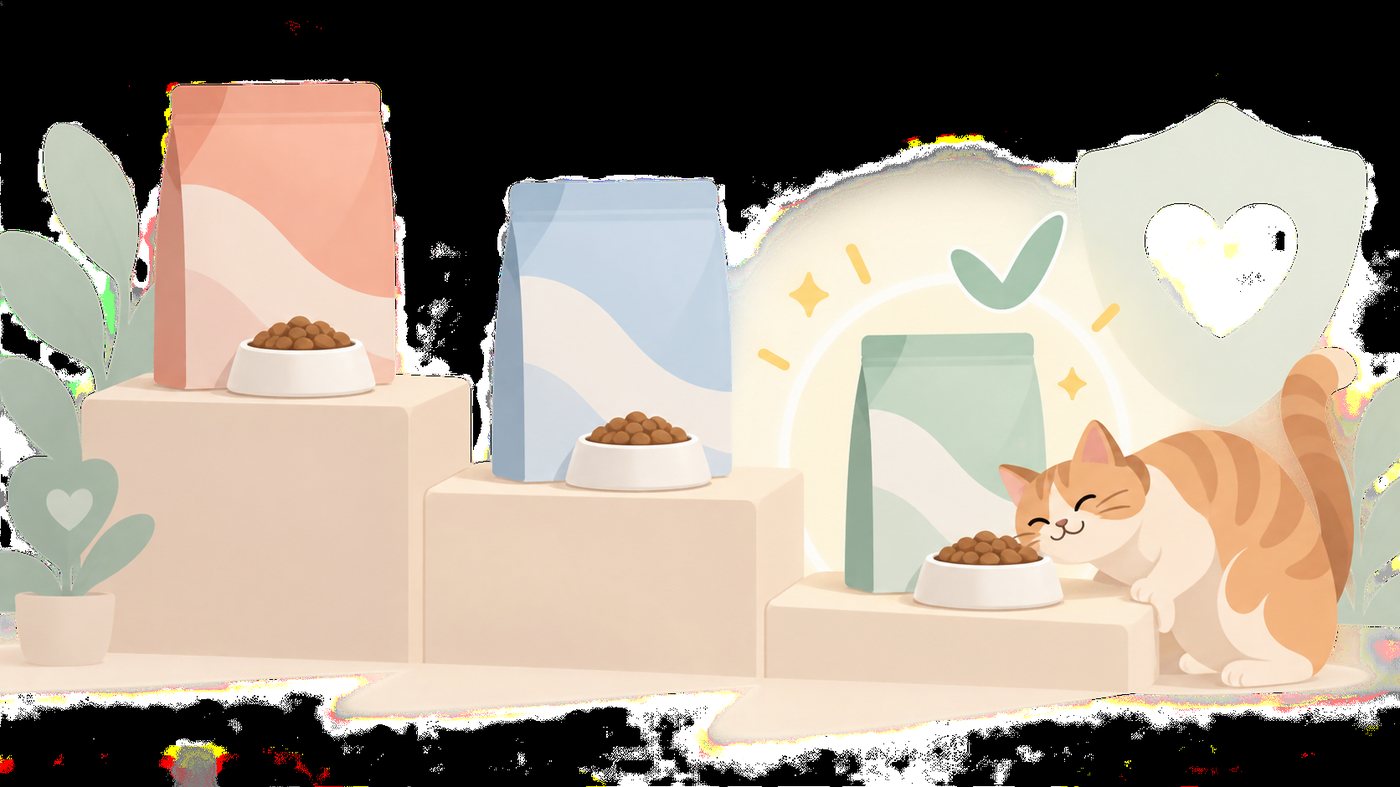 大きさの違うフードの袋を1gあたりに割り戻すイラスト