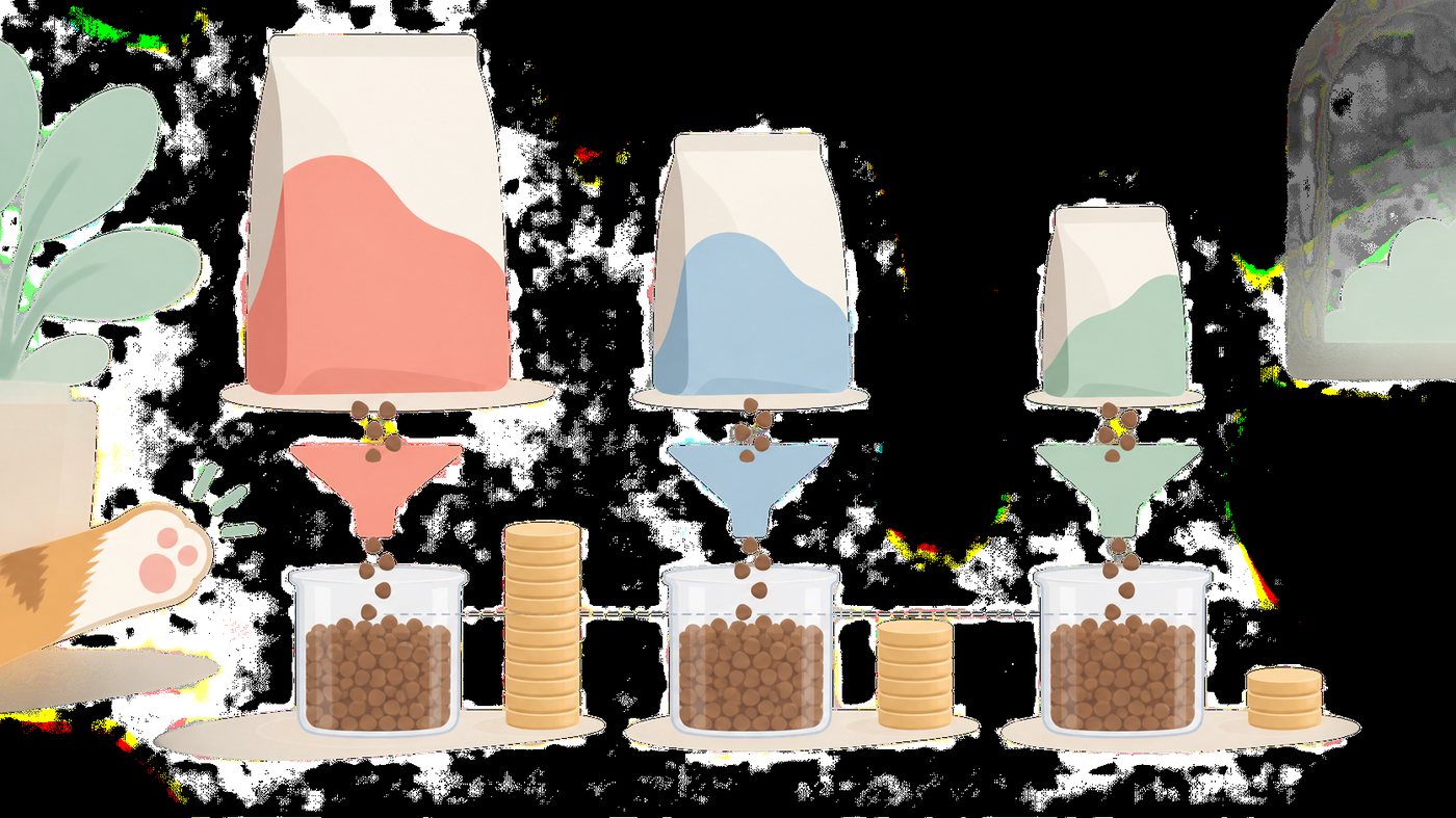 単袋・小分けセット・大袋まとめの3つの荷姿を並べたイラスト
