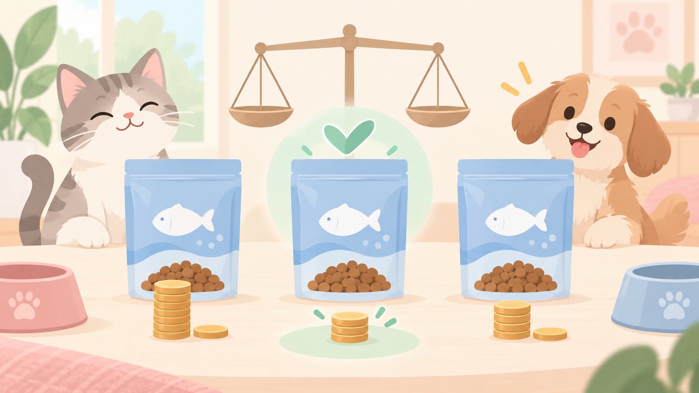 袋のドライと缶のウェットを並べて比べるイラスト