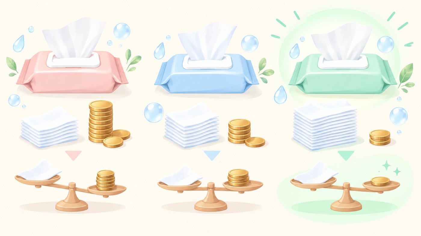買い足しとまとめ買いで置き場所が変わるイラスト