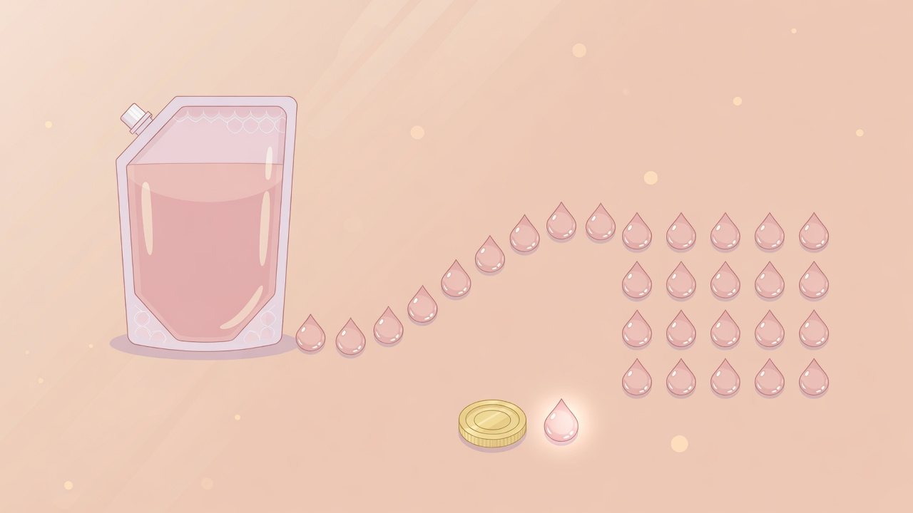 1袋とまとめ買いセットの詰替を並べたイラスト