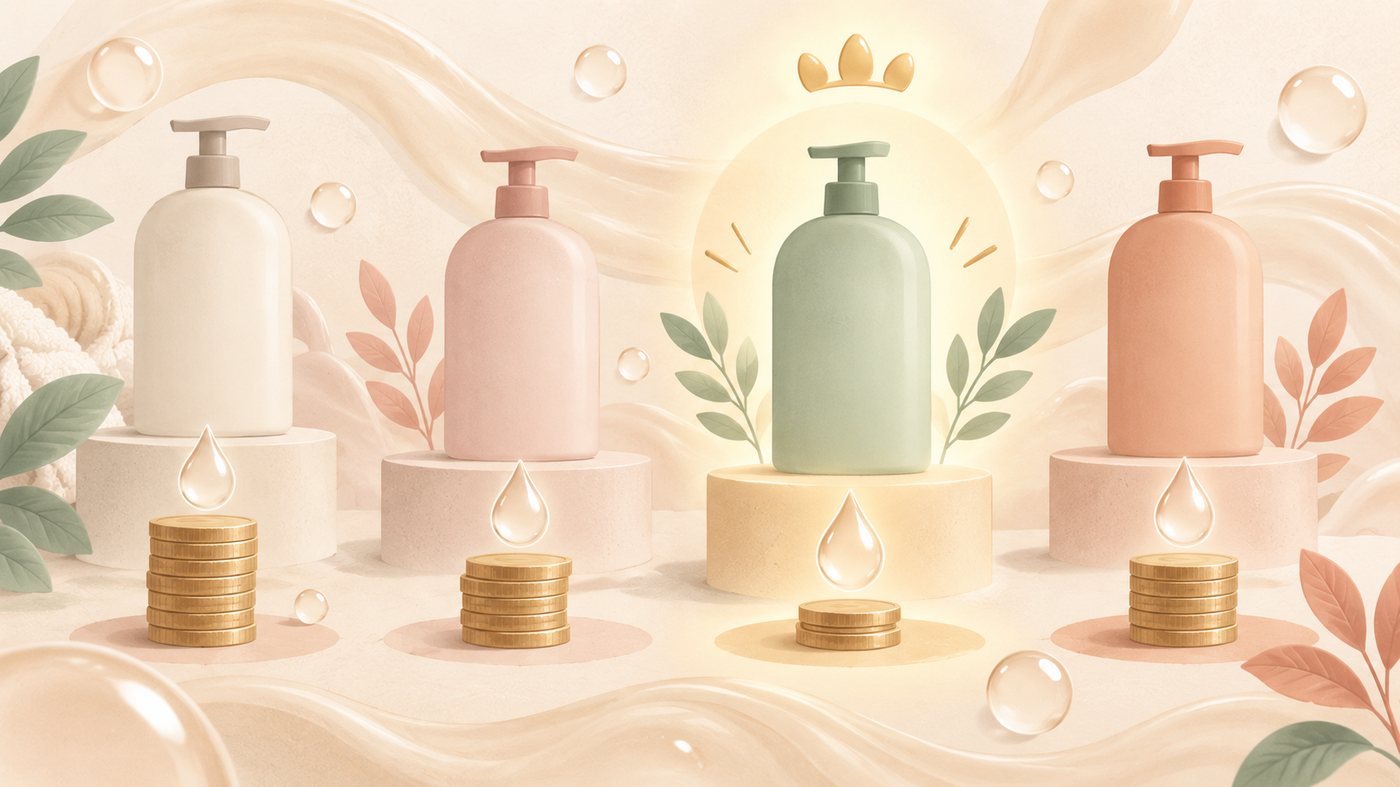 詰め替え用の袋と本体ポンプを使い分けるイラスト