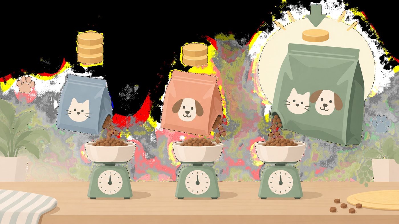 シャンプーの詰替袋を並べたイラスト