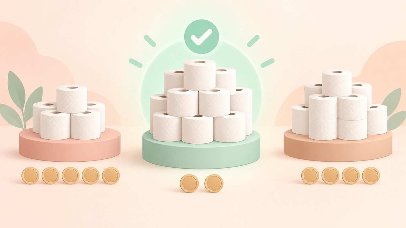 棚の数箱と押し入れのケースを分けて置くイラスト