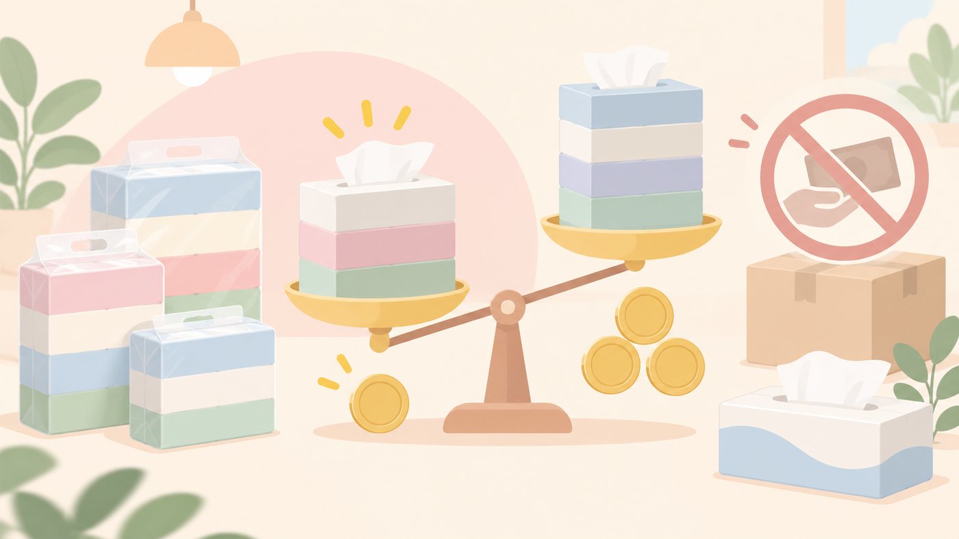 箱の組数と入数から1組あたりを計算するイラスト