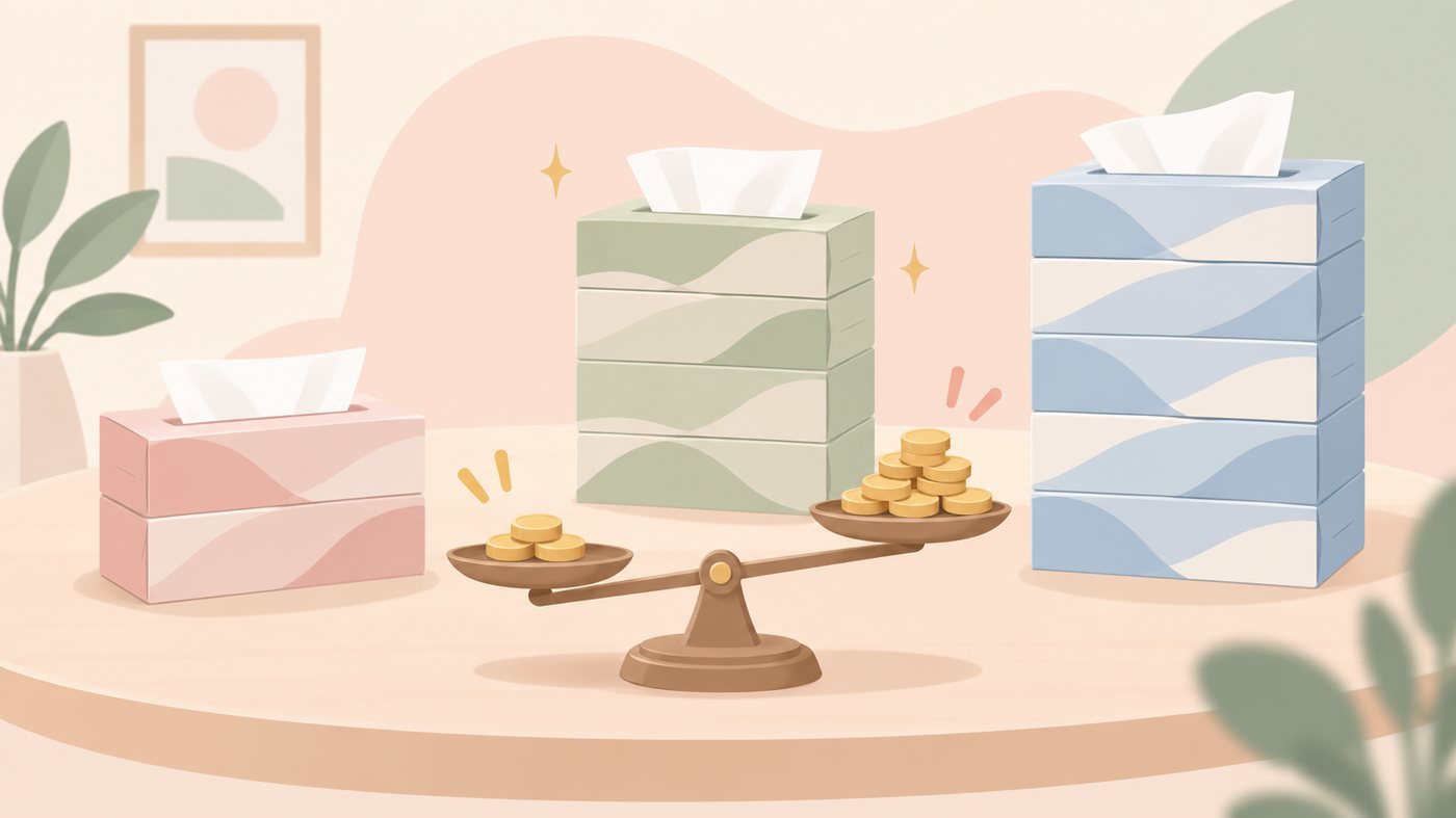 37.5mのトイレットペーパーが積み上がったイラスト