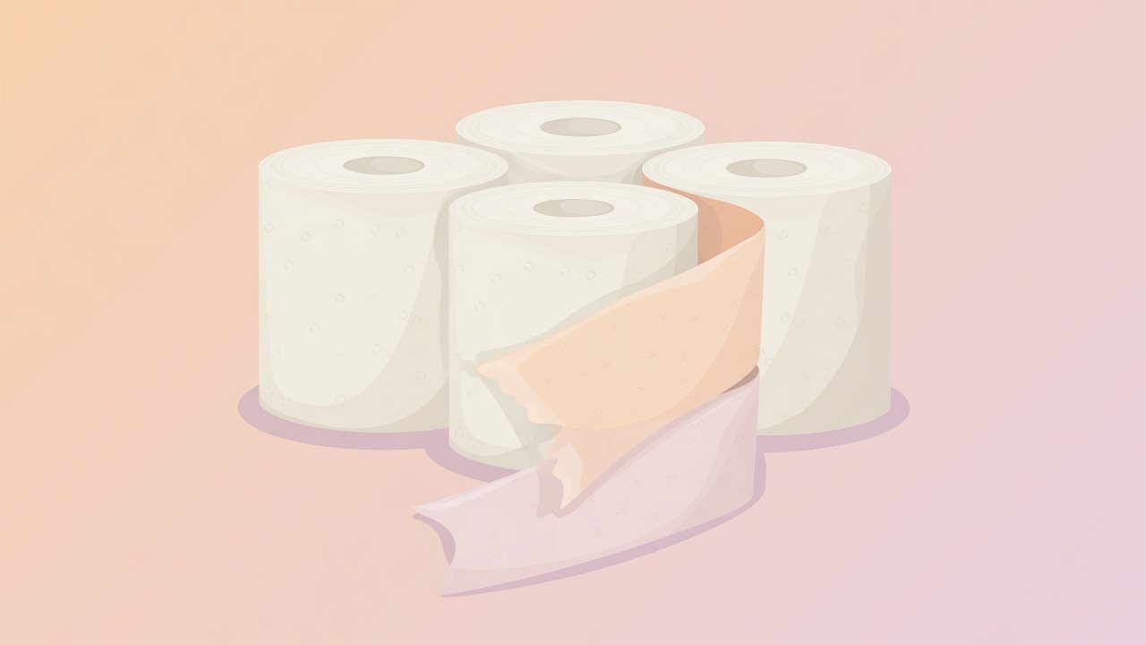 4ロール1パックと複数パックの箱を分けて置くイラスト