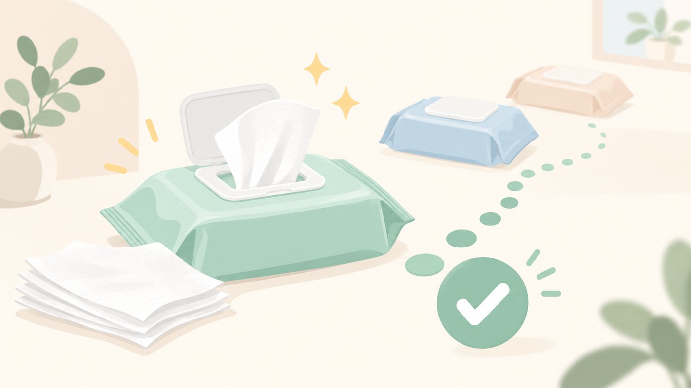 袋の値段と1枚あたりの単価を見比べるイラスト